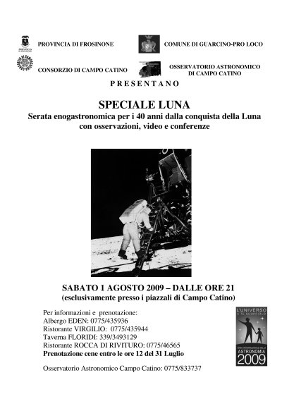 Speciale Luna 2009
